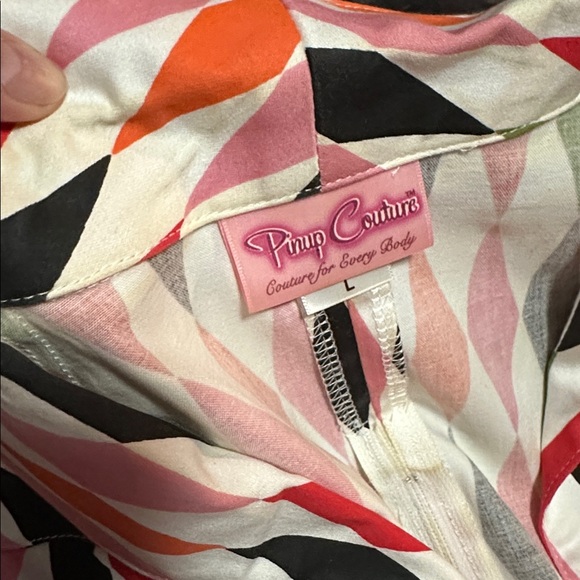 Pinupgirl Harlequin Vintage Retro Pinup Top - Picture 3 of 5